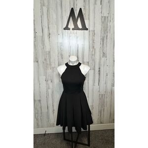 Windsor black fir and flare dress